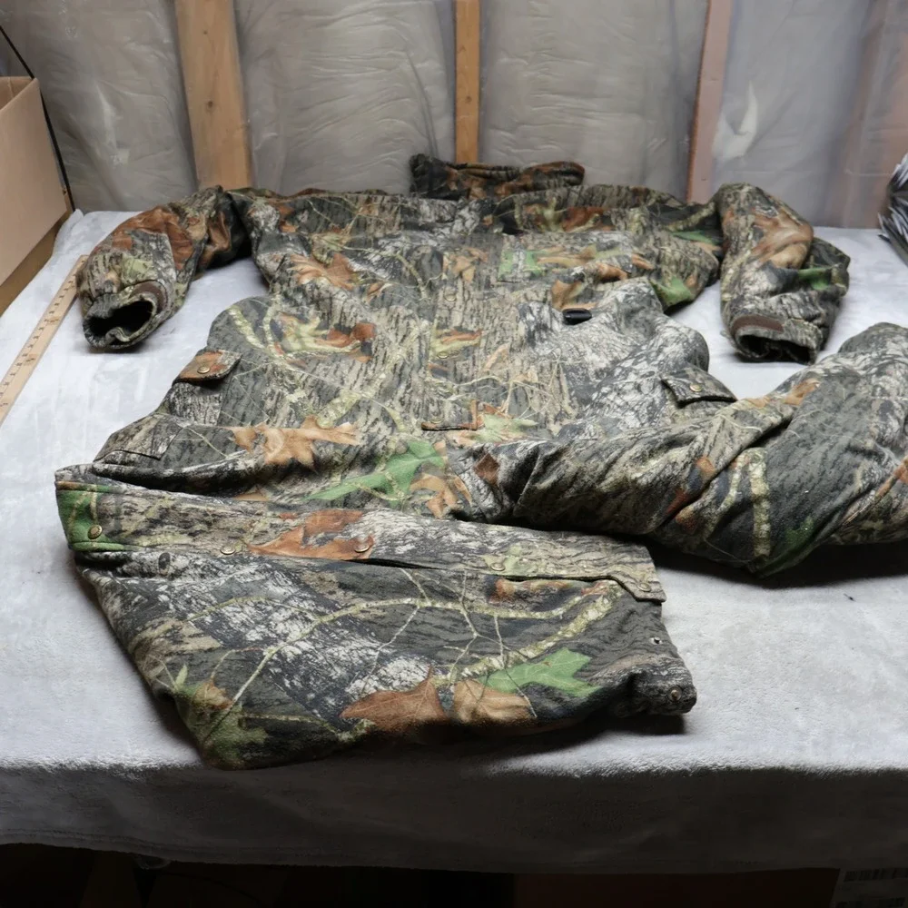 Cabelas Coverall Men XXL Tall Mossy Oak Break-Up Camo Insulated Waterproof 44x33